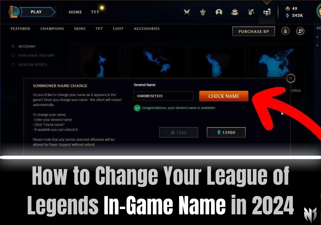 How to Change Your League of Legends In-Game Name in 2024