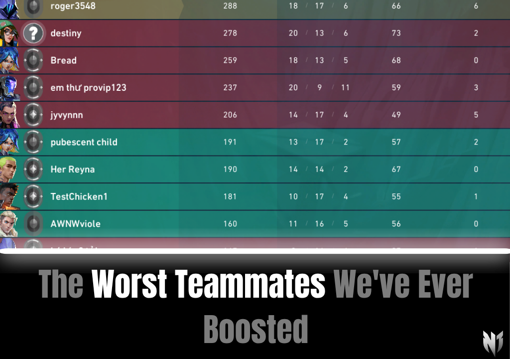 The Worst Teammates We've Ever Boosted